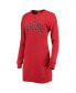 Фото #3 товара Women's Crimson Oklahoma Sooners 2-Hit Sweatshirt Dress