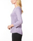 Фото #3 товара Women's Boat-Neck, Ribbed-Detail 3/4-Sleeve Sweater, Regular & Petites