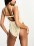 Peek & Beau Fuller Bust Exclusive underwire swimsuit in retro flower print