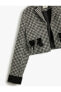 Фото #7 товара Куртка пиджак Koton с камнями, с бантом.
