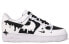 【定制球鞋】 Nike Air Force 达芬奇定制 傀儡 原创 设计感 涂鸦 简约 百搭 厚底 增高 双鞋带 舒适 透气 低帮 板鞋 男款 黑白 / Кроссовки Nike Air Force CW2288-111