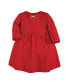 ფოტო #11 პროდუქტის Baby Girls Cotton Dresses, Poinsettia Dot