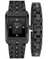 ფოტო #2 პროდუქტის Men's Crystal Bracelet Watch 33mm Gift Set