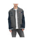 ფოტო #1 პროდუქტის Men's Heather Gray, Navy New England Patriots Gunner Full-Zip Varsity Jacket