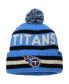 Фото #1 товара Men's '47 Light Blue Tennessee Titans Bering Cuffed Knit Hat with Pom
