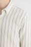 Фото #5 товара Рубашка Regular Fit полосатая из хлопка defacto C4371AX24SP