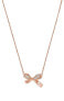 Фото #1 товара charming bronze necklace with a bow EG3543221