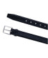 Фото #2 товара Men's 30MM Pebble Grain Leather Belt with Silver Buckle
