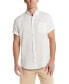 ფოტო #1 პროდუქტის Men's Short Sleeve Solid Linen Cotton Shirt