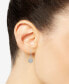ფოტო #3 პროდუქტის Diamond Circle Leverback Drop Earrings (1/4 ct. tw) in Sterling Silver, Created for Macy's