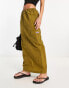 Фото #1 товара Tammy Girl maxi parachute skirt in khaki