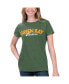 ფოტო #1 პროდუქტის Women's Heathered Green Green Bay Packers Main Game T-shirt