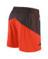 Men's Brown, Orange Cleveland Browns Sideline Primary Lockup Performance Shorts