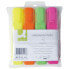 Highlighter Q-Connect KF01116 Multicolour (4 Units)