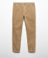 ფოტო #2 პროდუქტის Men's Corduroy Slim-Fit Drawstring Pants