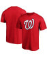 Фото #1 товара Men's Red Washington Nationals Official Logo T-shirt