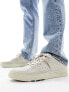 PS Paul Smith Cosmo perforated red spoiler leather trainers in off white