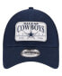 Фото #3 товара Men's Navy Dallas Cowboys Plate 9FORTY Trucker Adjustable Hat