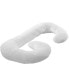 Фото #5 товара Hypoallergenic Down Alternative Total Body J Shaped Pillow with Zippered Cover
