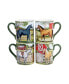 Clover Farm 4-Pc. Mugs asst.