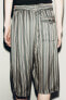 LONG STRIPED BERMUDA SHORTS - LIMITED EDITION