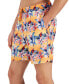 Men's Bird Tropical Floral-Print Quick-Dry 7" Swim Trunks, Created for Macy's