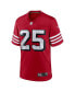 Men's Elijah Mitchell Scarlet San Francisco 49ers Alternate Team Game Jersey