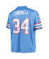 Фото #2 товара Men's Earl Campbell Light Blue Houston Oilers Big and Tall 1980 Retired Player Replica Jersey