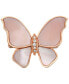 ფოტო #3 პროდუქტის EFFY® Mother-of-Pearl & Diamond Accent Butterfly Ring in 14k Rose Gold