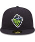 ფოტო #3 პროდუქტის Men's Navy Hillsboro Hops Authentic Collection 59FIFTY Fitted Hat