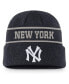 Men's Navy New York Yankees Cooperstown Collection Rewind Terra Cuffed Knit Hat