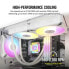 Фото #4 товара Corsair iCUE AF120 RGB ELITE 120 mm PWM Fan - White - Fan - 12 cm - 65.57 cfm - White