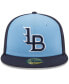 Men's Light Blue Louisville Bats Authentic Collection Alternate Logo 59FIFTY Fitted Hat