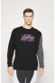 Фото #5 товара Sportswear NBA Max 90 Lakers Uzun Kollu Siyah Erkek T-shirt