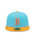 Men's Blue and Orange Boston Red Sox Vice Highlighter 59FIFTY Fitted Hat