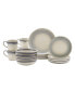 Tabletops Gallery Iridescent 16 PC Dinnerware Set, Service for 4