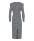 ფოტო #10 პროდუქტის Women's Shoulder Pad Midi Dress