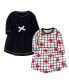 Фото #1 товара Toddler Girls Organic Cotton Long-Sleeve Dresses 2pk