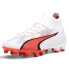 Фото #2 товара Puma Ultra Pro Firm GroundAg Soccer Cleats Mens White Sneakers Athletic Shoes 10