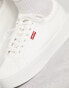 Levi's Tijuana leather trainers in white with logo