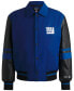 ფოტო #5 პროდუქტის BOSS x NFL Faux-Leather-Polyurethane Sleeves Jacket