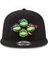 Фото #3 товара Men's Black Teenage Mutant Ninja Turtles 9FIFTY Adjustable Snapback Hat