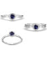 2-Pc. Set Emerald Bridal Set (1/3 ct. t.w.) in 14k Gold-Plated Sterling Silver (Also in Ruby & Sapphire)