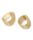 ფოტო #1 პროდუქტის Women's Gold Metallic Twist Drop Earrings