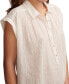 Фото #4 товара Women's Cotton Embroidered Collared Popover Blouse