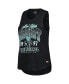 Women's Heather Black New York Liberty Janie Tri-Blend Scoop Neck Tank Top Черный, M - фото #2