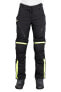 Motorradhose Dainese Tempest 2 D-Dry Schwarz-Neongelb Damen