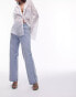 Topshop mid rise Columns jeans in bright mid blue Синий, W34 L32 - фото #9