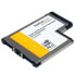 Фото #2 товара StarTech.com 2 Port Flush Mount ExpressCard 54mm SuperSpeed USB 3.0 Card Adapter with UASP Support - ExpressCard - USB 3.2 Gen 1 (3.1 Gen 1) - Black - NEC uPD720200 - 0 - 85 °C - -65 - 125 °C