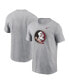 Men's Heather Gray Florida State Seminoles Primetime Evergreen Logo T-Shirt